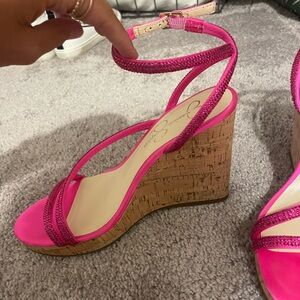 Hot pink Jessica Simpson heels